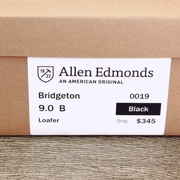 Allen Edmonds BRIDGETON Dress Loafer 9 B Narrow Black * add $15 Cedar Trees main image 9